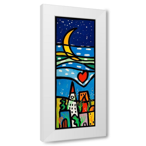 Amori sommersi II White Modern Wood Framed Art Print by Wallas