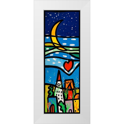 Amori sommersi II White Modern Wood Framed Art Print by Wallas