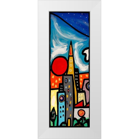 Quando soffia il vento I White Modern Wood Framed Art Print by Wallas