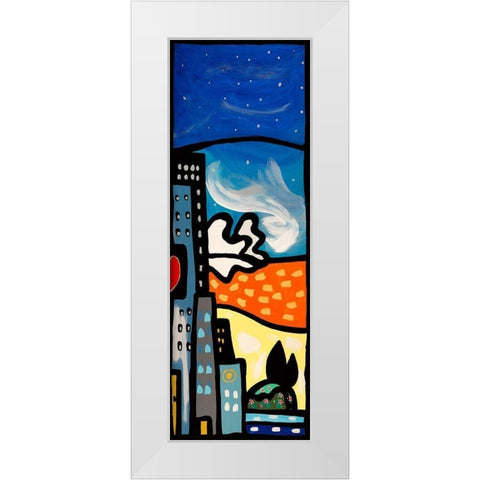 Quando soffia il vento III White Modern Wood Framed Art Print by Wallas