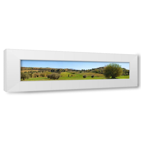 Val dOrcia-Siena-Tuscany White Modern Wood Framed Art Print by Pangea Images