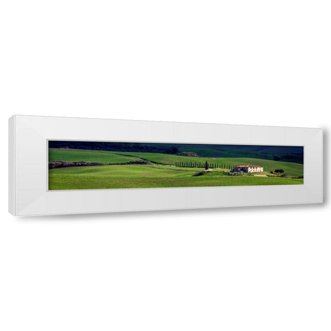 A villa in Tuscany White Modern Wood Framed Art Print by Ratsenskiy, Vadim