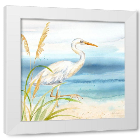 By the Seashore XV White Modern Wood Framed Art Print by Coulter, Cynthia