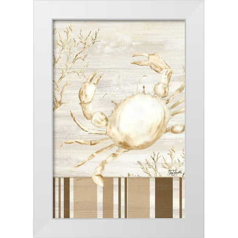 Calm Shores XI White Modern Wood Framed Art Print by Tre Sorelle Studios