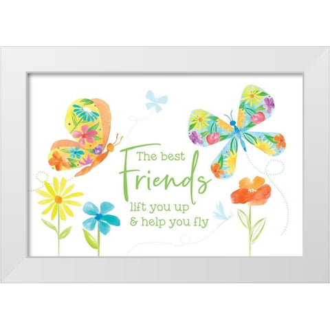 Dreams Take Flight on White IV White Modern Wood Framed Art Print by Reed, Tara