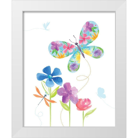 Dreams Take Flight on White VII White Modern Wood Framed Art Print by Reed, Tara