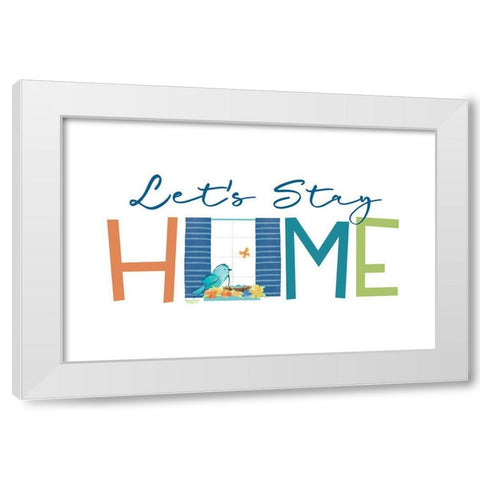 Happy at Home II White Modern Wood Framed Art Print by Reed, Tara