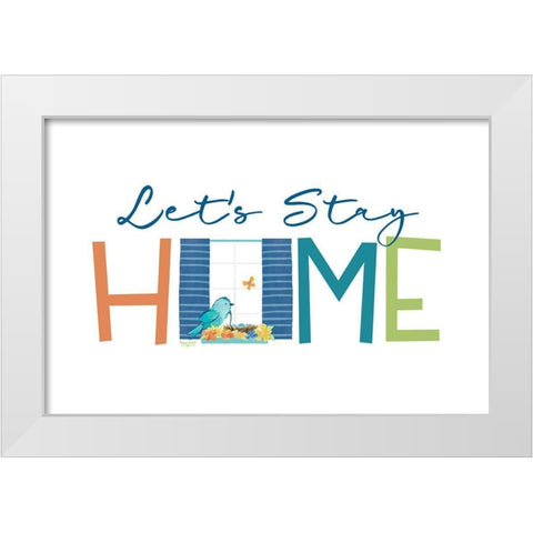 Happy at Home II White Modern Wood Framed Art Print by Reed, Tara