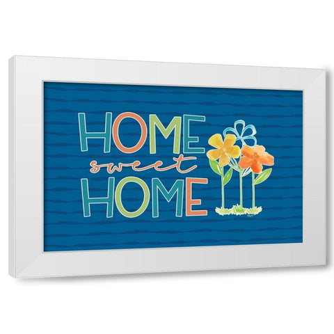 Happy at Home V White Modern Wood Framed Art Print by Reed, Tara