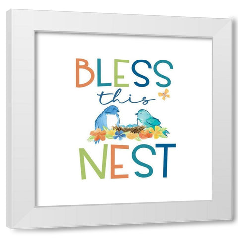 Happy at Home VII White Modern Wood Framed Art Print by Reed, Tara