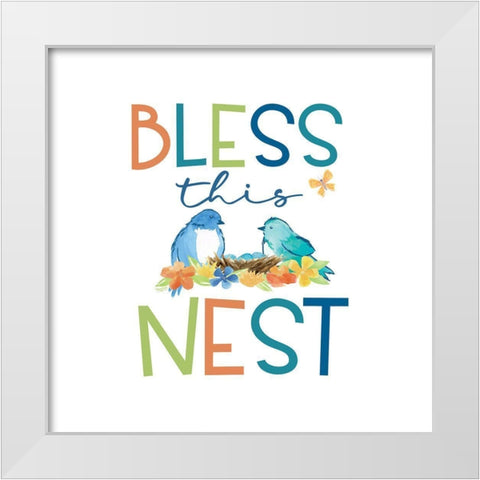 Happy at Home VII White Modern Wood Framed Art Print by Reed, Tara