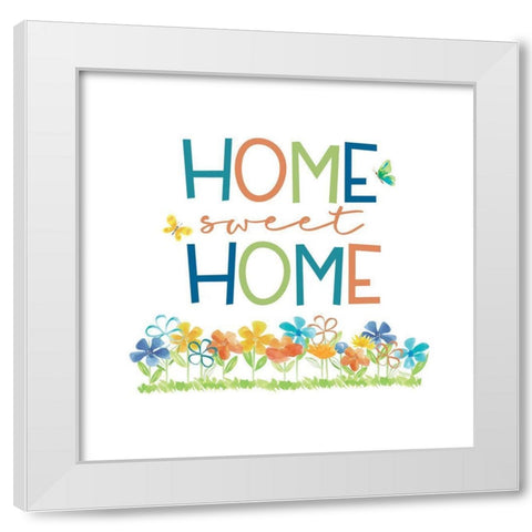 Happy at Home VIII White Modern Wood Framed Art Print by Reed, Tara
