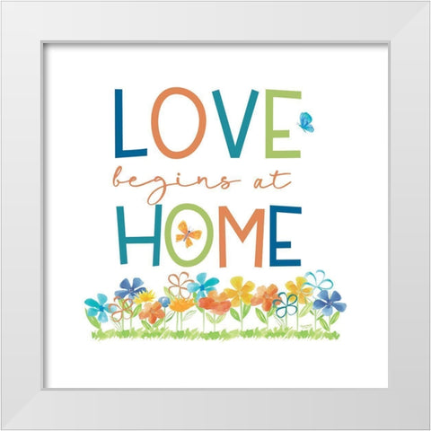 Happy at Home IX White Modern Wood Framed Art Print by Reed, Tara