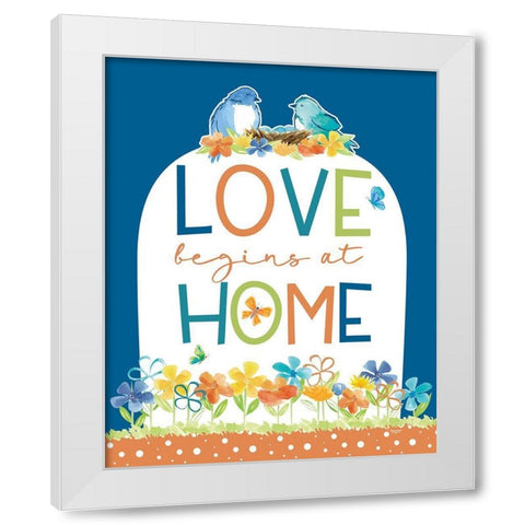 Happy at Home XXI White Modern Wood Framed Art Print by Reed, Tara