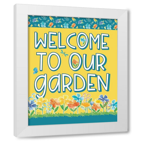 Happy at Home XXIV White Modern Wood Framed Art Print by Reed, Tara