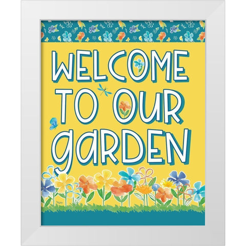 Happy at Home XXIV White Modern Wood Framed Art Print by Reed, Tara