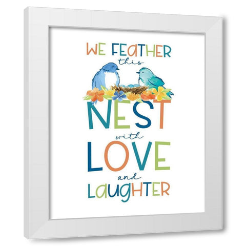 Happy at Home XXV White Modern Wood Framed Art Print by Reed, Tara