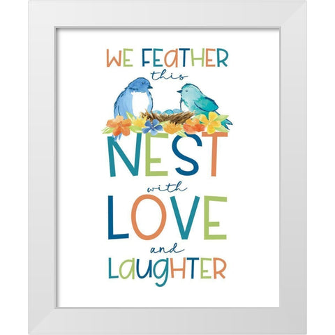 Happy at Home XXV White Modern Wood Framed Art Print by Reed, Tara