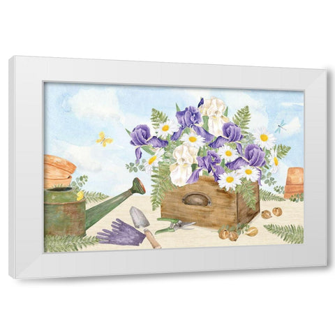 In My Garden IV White Modern Wood Framed Art Print by Reed, Tara