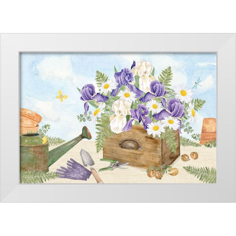 In My Garden IV White Modern Wood Framed Art Print by Reed, Tara