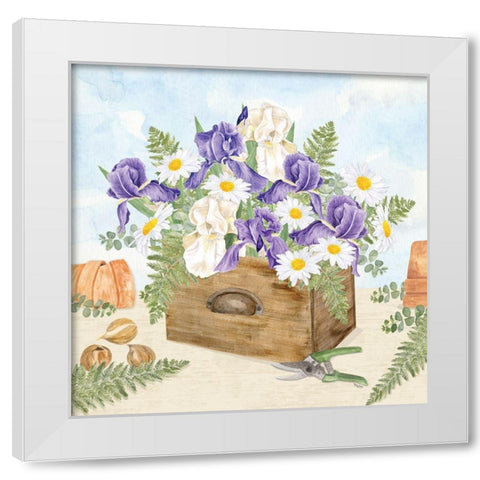 In My Garden VIII White Modern Wood Framed Art Print by Reed, Tara