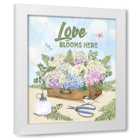 In My Garden XVIII White Modern Wood Framed Art Print by Reed, Tara