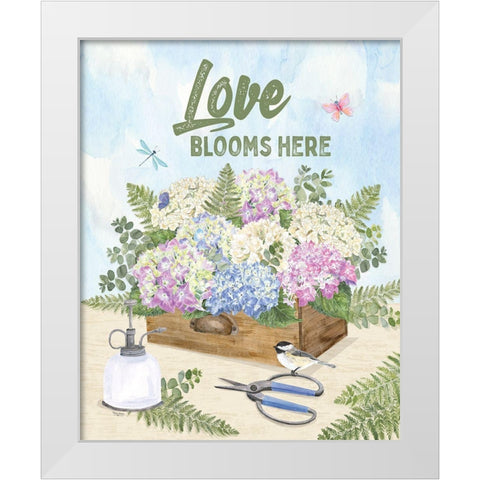 In My Garden XVIII White Modern Wood Framed Art Print by Reed, Tara