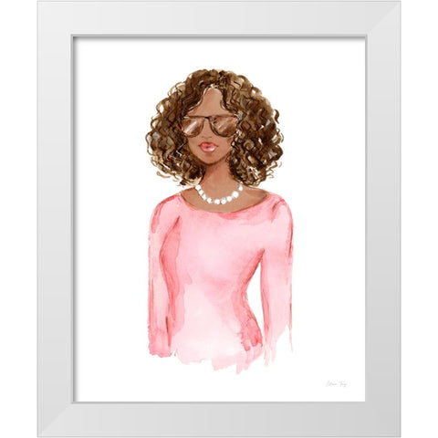 My Kind of Beautiful XV White Modern Wood Framed Art Print by Fay, Elena