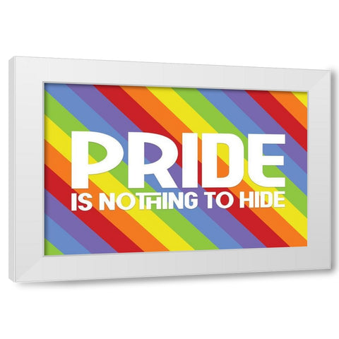 Pride Gnomes XVI White Modern Wood Framed Art Print by Reed, Tara