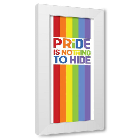 Pride Gnomes XXVI White Modern Wood Framed Art Print by Reed, Tara