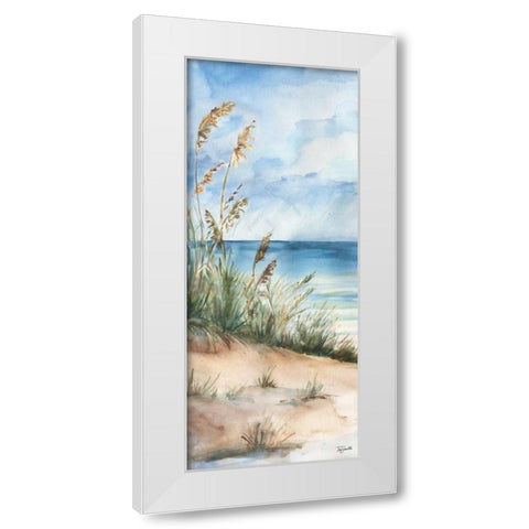 Seaview Panel I White Modern Wood Framed Art Print by Tre Sorelle Studios