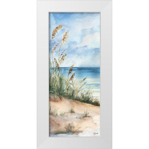 Seaview Panel I White Modern Wood Framed Art Print by Tre Sorelle Studios