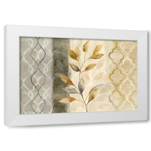 Majestic Leaves Landscape White Modern Wood Framed Art Print by Coulter, Cynthia