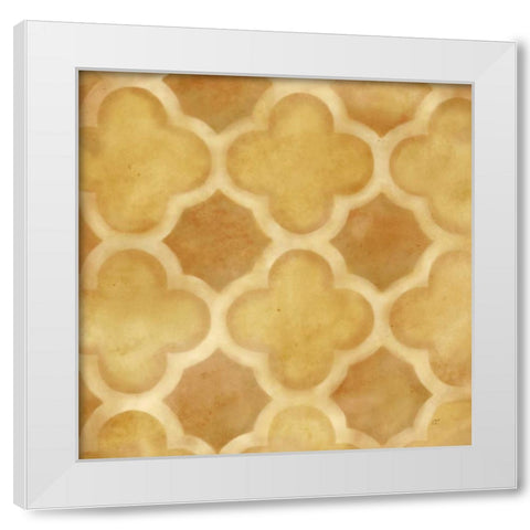Majestic Patterns  II White Modern Wood Framed Art Print by Coulter, Cynthia