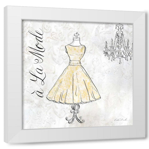 High Fashion III White Modern Wood Framed Art Print by Dundon, Caitlin
