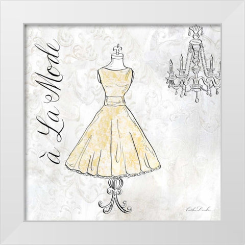 High Fashion III White Modern Wood Framed Art Print by Dundon, Caitlin