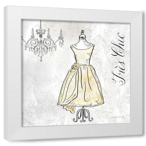 High Fashion IV White Modern Wood Framed Art Print by Dundon, Caitlin
