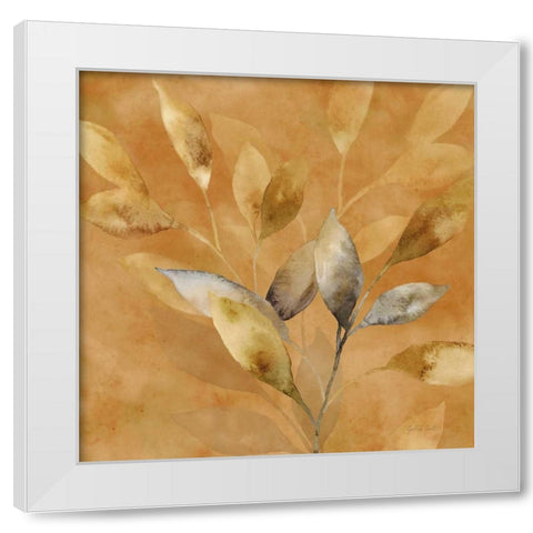 Majestic Leaves IV White Modern Wood Framed Art Print by Coulter, Cynthia