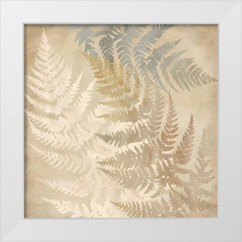 Majestic Ferns II White Modern Wood Framed Art Print by Coulter, Cynthia