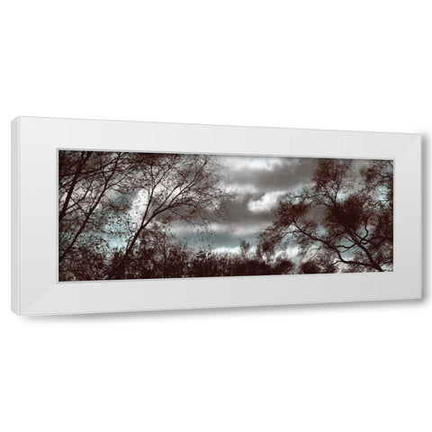 Looking Upward Panel White Modern Wood Framed Art Print by Romita, Denise