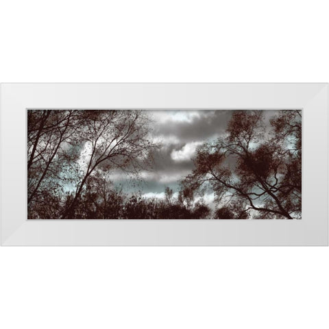 Looking Upward Panel White Modern Wood Framed Art Print by Romita, Denise