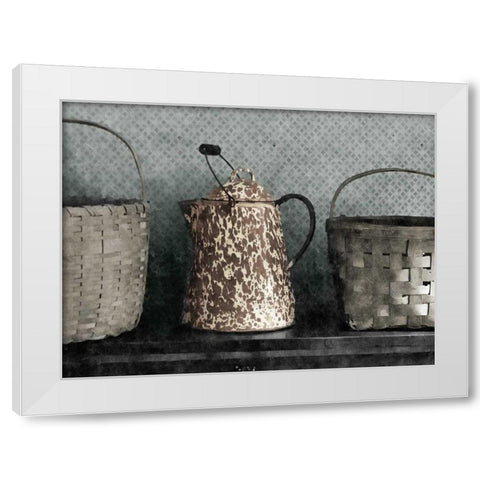 Farmhouse White Modern Wood Framed Art Print by Romita, Denise