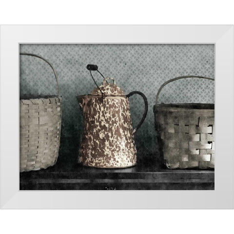 Farmhouse White Modern Wood Framed Art Print by Romita, Denise