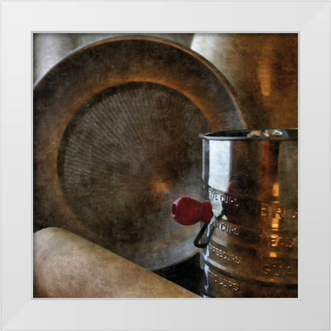 Rustic Kitchen II White Modern Wood Framed Art Print by Romita, Denise