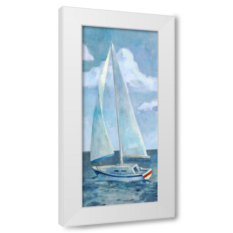 Race Day I  White Modern Wood Framed Art Print by Milan, Vittorio