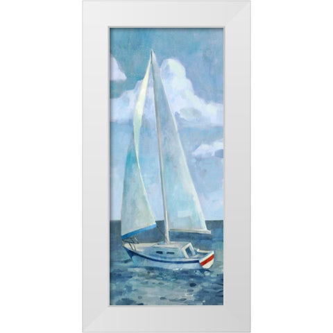 Race Day I  White Modern Wood Framed Art Print by Milan, Vittorio