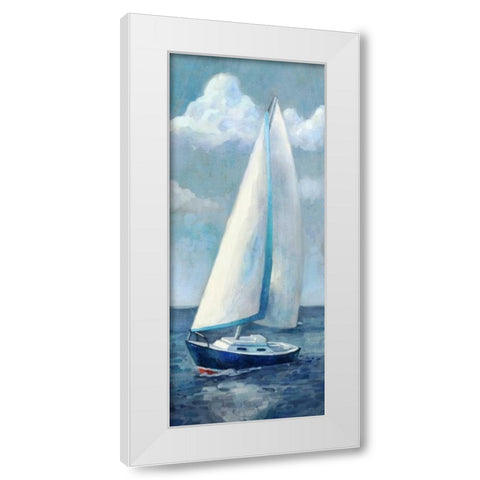 Race Day II White Modern Wood Framed Art Print by Milan, Vittorio