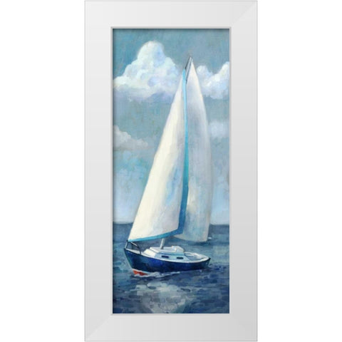 Race Day II White Modern Wood Framed Art Print by Milan, Vittorio