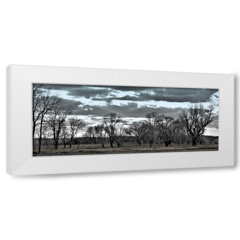 Big Sky    White Modern Wood Framed Art Print by Romita, Denise
