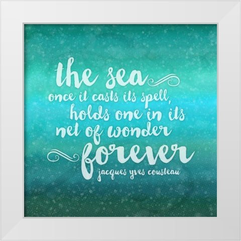 The Voice of the Sea I   White Modern Wood Framed Art Print by Coon, Tracey